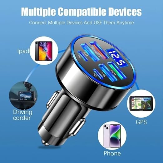 6 in 1 Car Charger