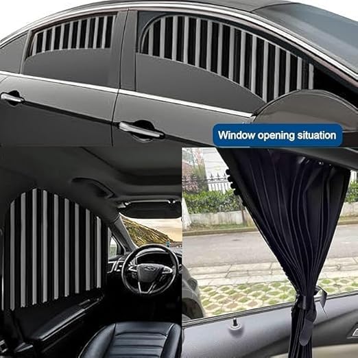 4 pieces magnetic car curtain