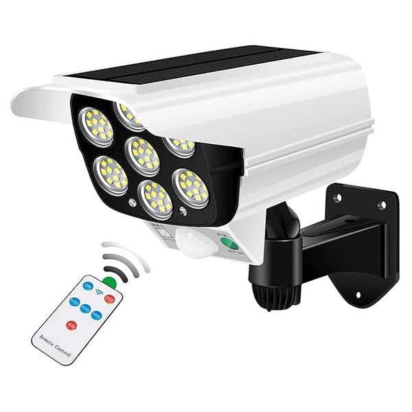 solar-powered motion sensor light.
