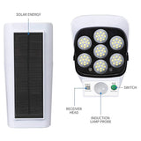 solar-powered motion sensor light.