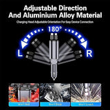 Retractable 4 in 1 Car Charger