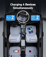 Retractable 4 in 1 Car Charger