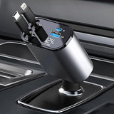 Retractable 4 in 1 Car Charger