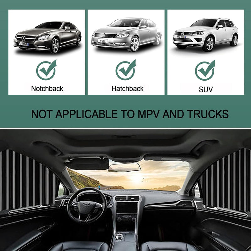 4 pieces magnetic car curtain