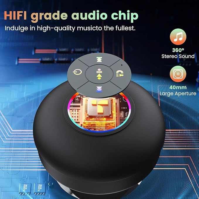 Waterproof Shower Suction Speaker